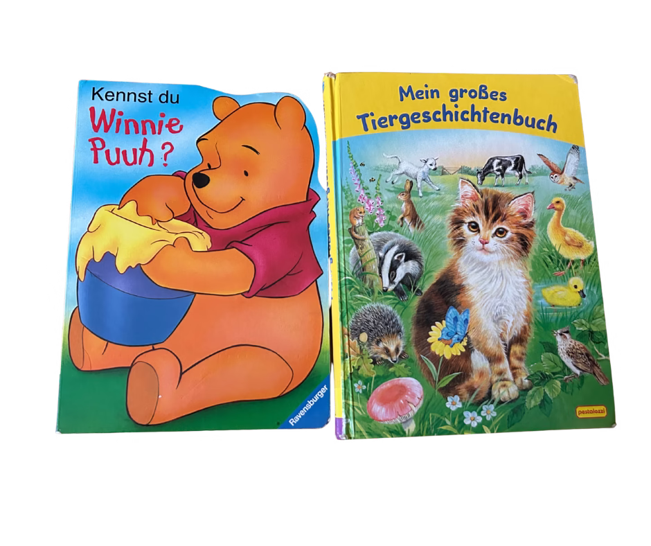 Książki do nauki niemieckiego dla dzieci – Kennst du Winnie Puuh i Mein großes Tiergeschichtenbuch